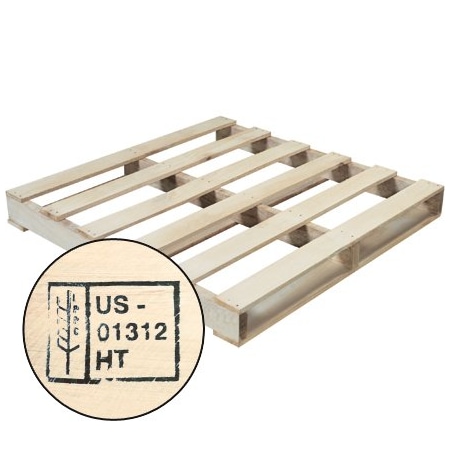 Bsc Preferred 40 x 40'' New Wood Heat Treated Pallet, 10PK BUY00014349